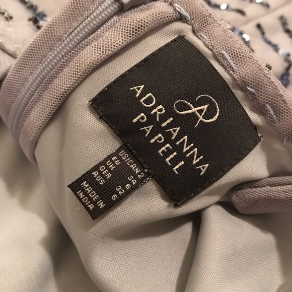 Adrianna Papell beaded Art Deco dress - size 2 - Picture 4 of 8